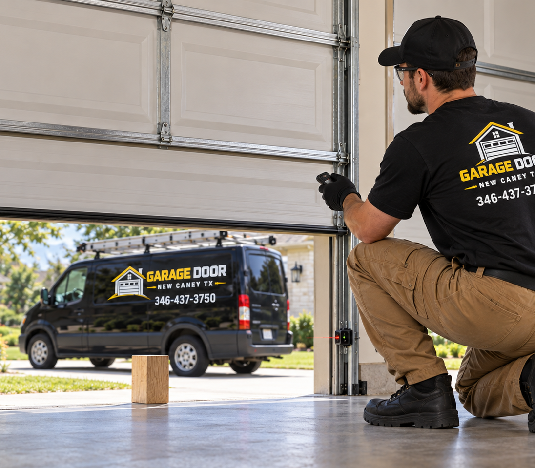 Emergency garage door service team in New Caney TX
