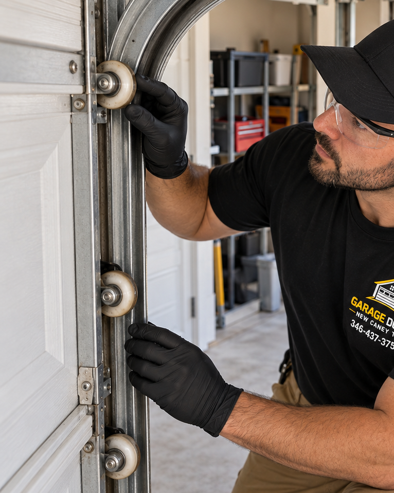 Emergency garage door service team in New Caney TX