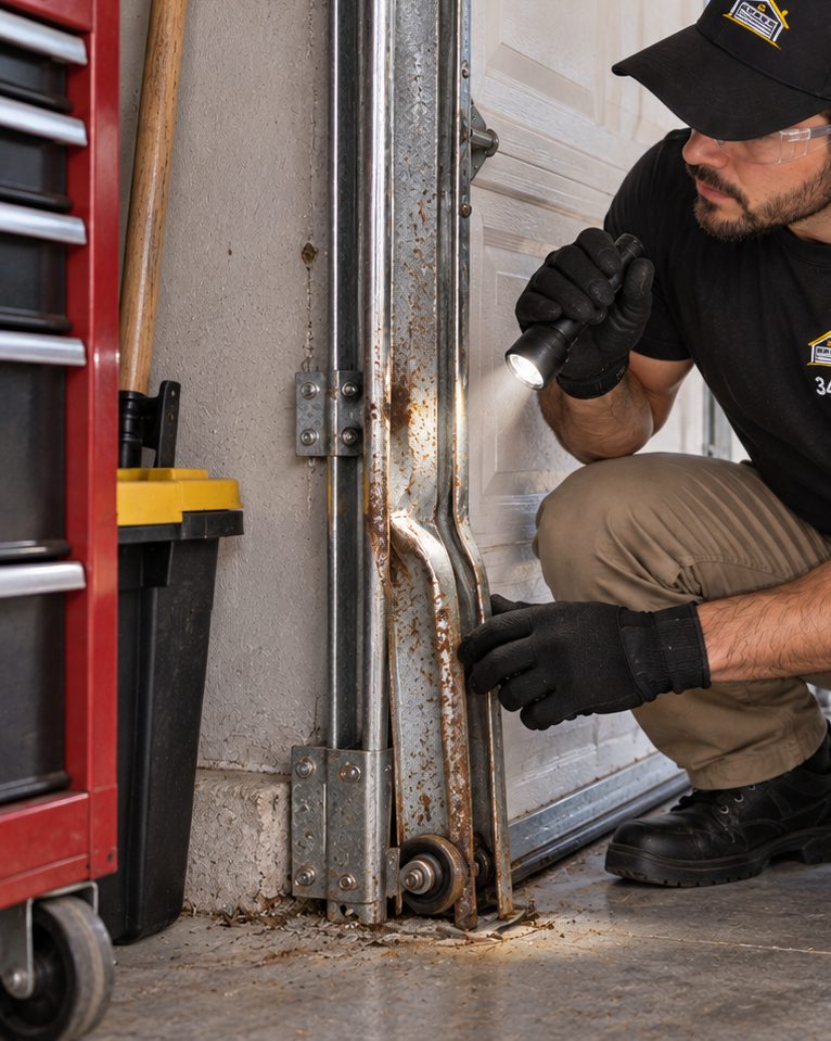 Emergency garage door service team in New Caney TX